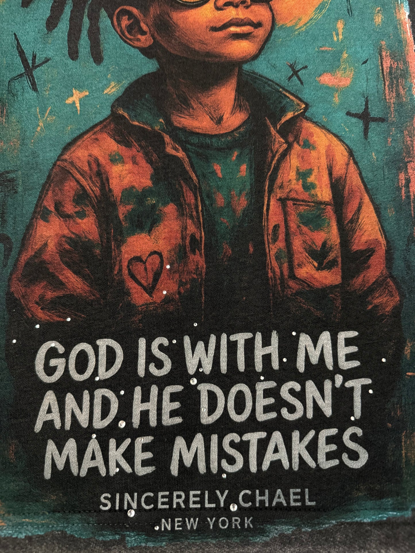 SCNY 10430 | God Is With Me Messenger Sweater
