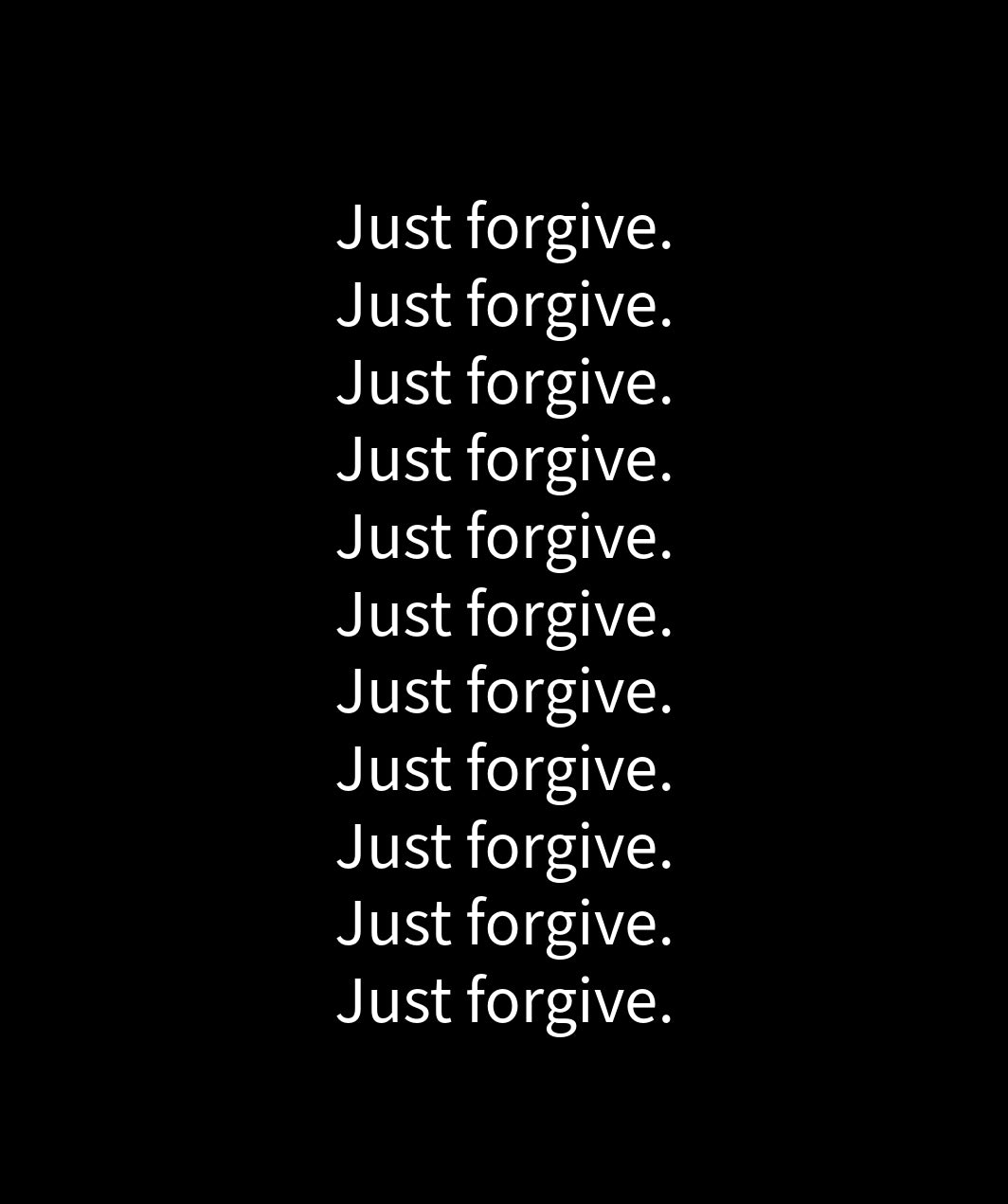 Just Forgive Messenger Tee