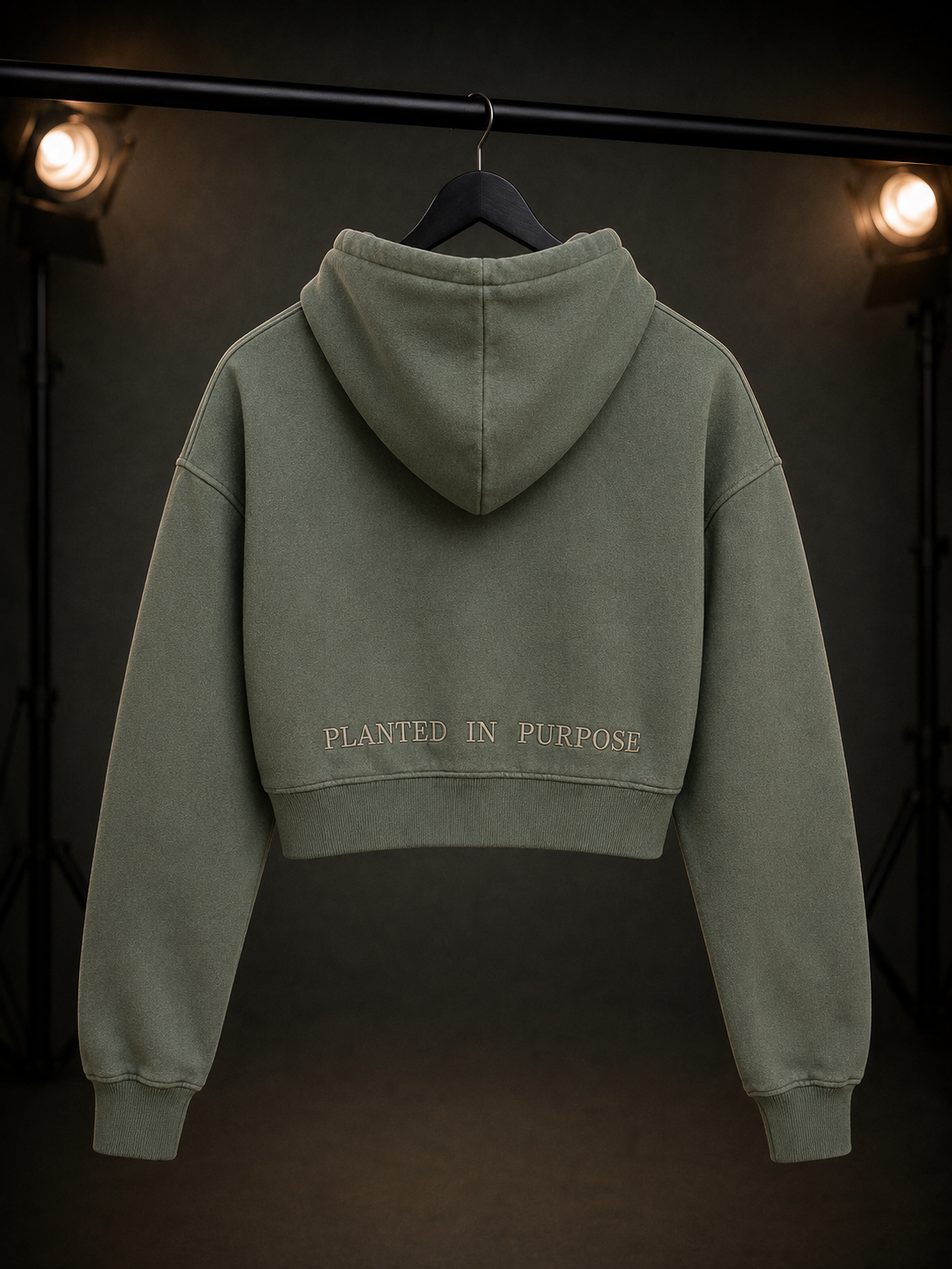 SCNY 10417 | Planted In Purpose Crop Hoodie