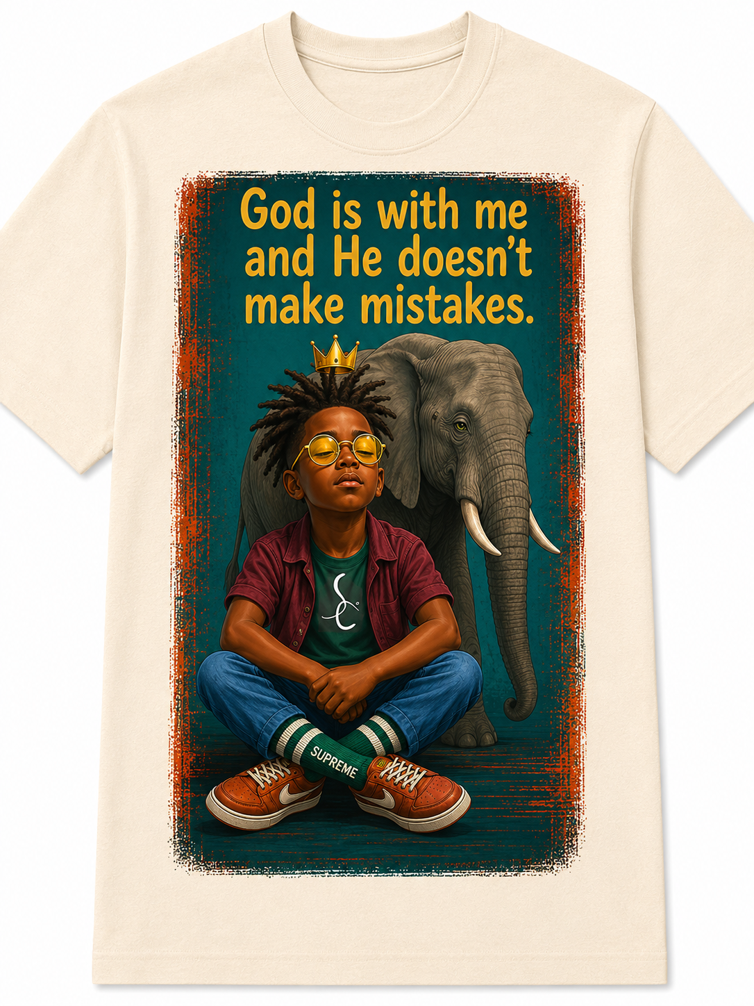 SCNY 10430.1 | God Is With Me Messenger Tee