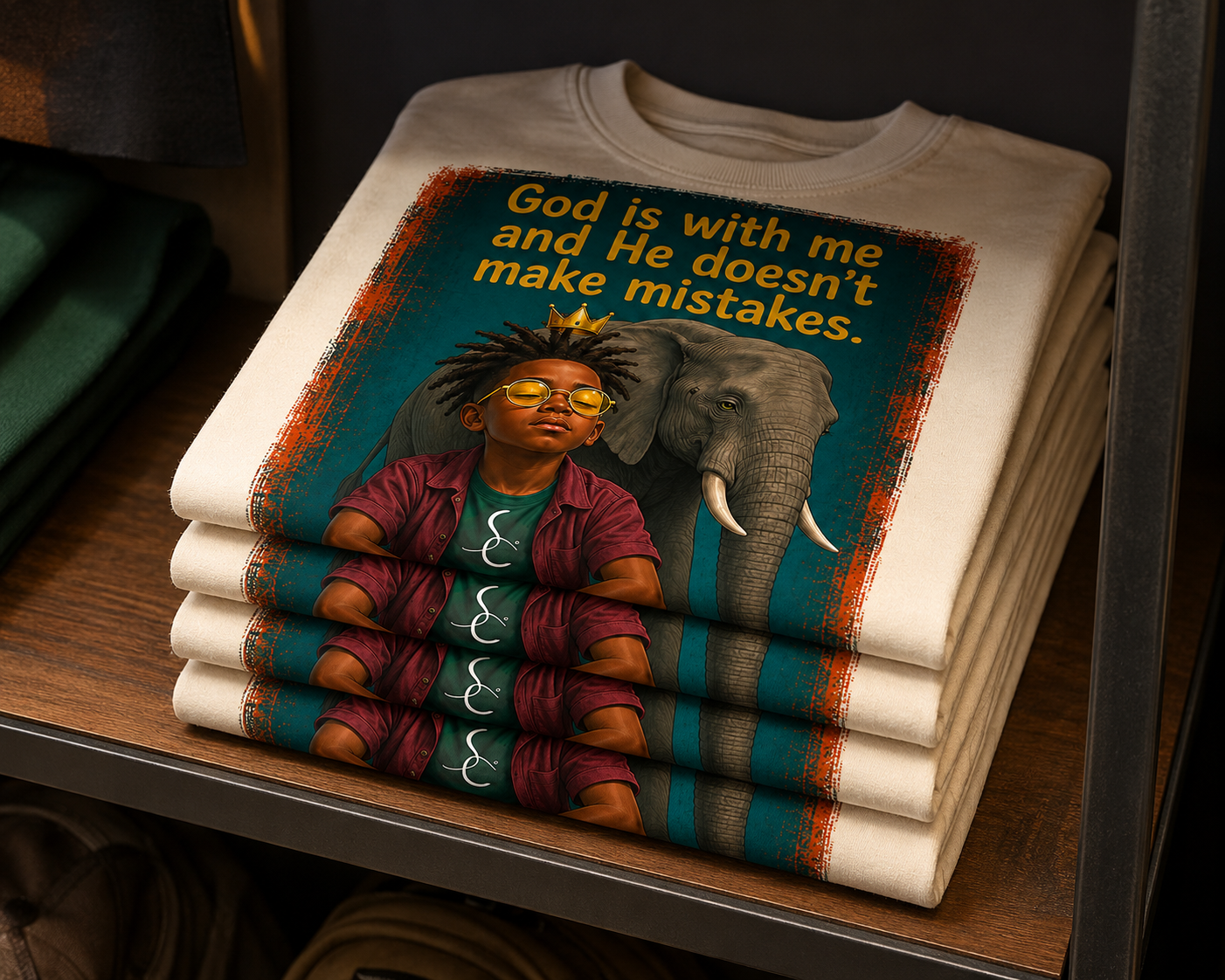 SCNY 10430.1 | God Is With Me Messenger Tee